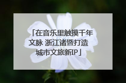 在音乐里触摸千年文脉 浙江诸暨打造城市文旅新IP