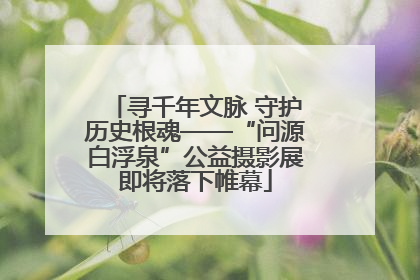 寻千年文脉 守护历史根魂——“问源白浮泉”公益摄影展即将落下帷幕