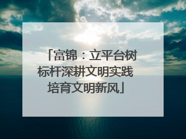富锦：立平台树标杆深耕文明实践培育文明新风