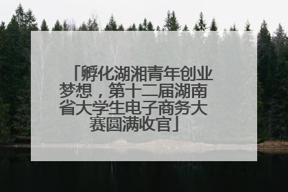 孵化湖湘青年创业梦想，第十二届湖南省大学生电子商务大赛圆满收官