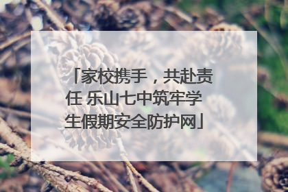 家校携手，共赴责任 乐山七中筑牢学生假期安全防护网