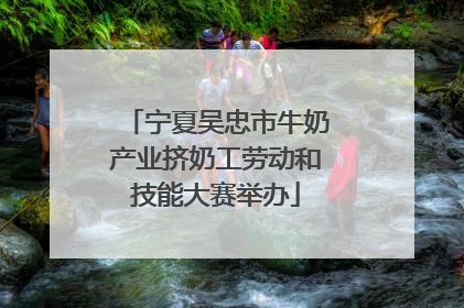 宁夏吴忠市牛奶产业挤奶工劳动和技能大赛举办