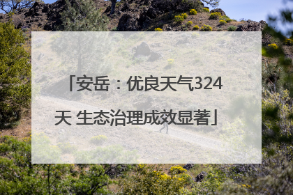 安岳：优良天气324天 生态治理成效显著