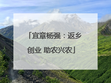 宜章杨强：返乡创业 助农兴农