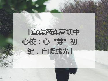 宜宾筠连蒿坝中心校：心“芽”初绽，自暖成光