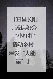 宜昌长阳：诚信积分“小杠杆” 撬动乡村建设“大能量”