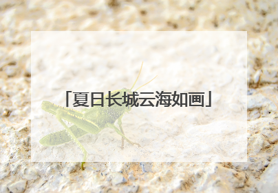夏日长城云海如画