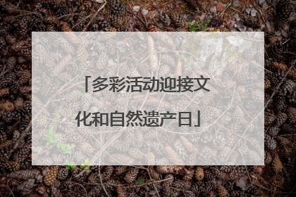 多彩活动迎接文化和自然遗产日