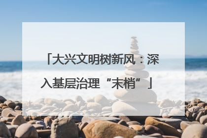 大兴文明树新风：深入基层治理“末梢”