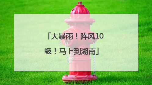 大暴雨！阵风10级！马上到湖南