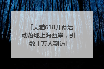 天猫618开幕活动落地上海西岸，引数十万人到访