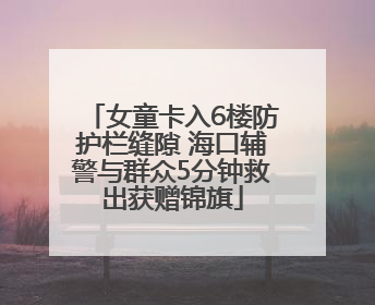 女童卡入6楼防护栏缝隙 海口辅警与群众5分钟救出获赠锦旗