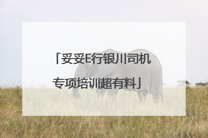 妥妥E行银川司机专项培训超有料