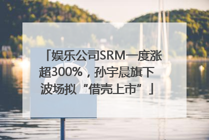 娱乐公司SRM一度涨超300%，孙宇晨旗下波场拟“借壳上市”
