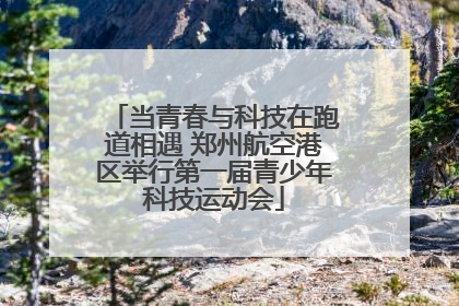 当青春与科技在跑道相遇 郑州航空港区举行第一届青少年科技运动会