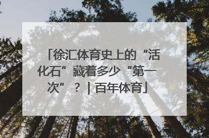 徐汇体育史上的“活化石”藏着多少“第一次”？｜百年体育