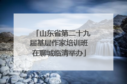 山东省第二十九届基层作家培训班在聊城临清举办