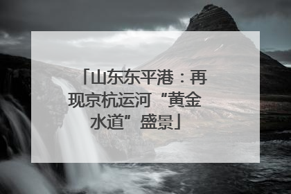 山东东平港：再现京杭运河“黄金水道”盛景