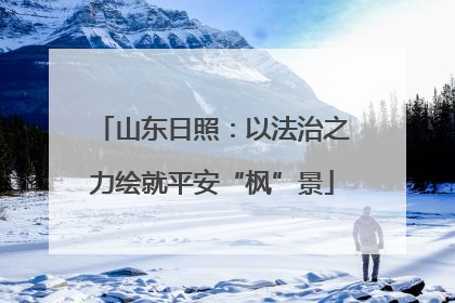 山东日照：以法治之力绘就平安“枫”景