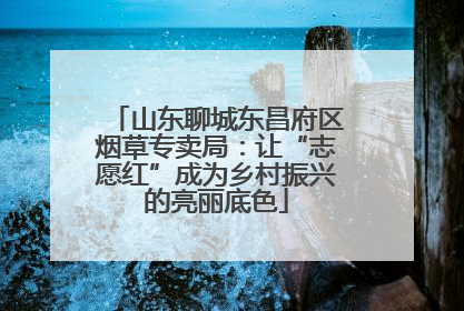 山东聊城东昌府区烟草专卖局：让“志愿红”成为乡村振兴的亮丽底色