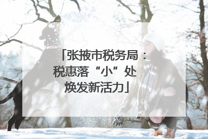 张掖市税务局：税惠落“小”处 焕发新活力