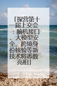 探营第十一届上交会：脑机接口、大模型安全、跨境身份核验等新技术将悉数亮相