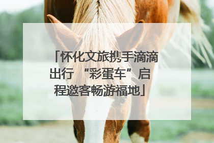 怀化文旅携手滴滴出行 “彩蛋车”启程邀客畅游福地