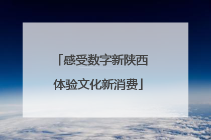 感受数字新陕西 体验文化新消费