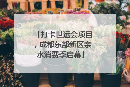 打卡世运会项目，成都东部新区亲水消费季启幕