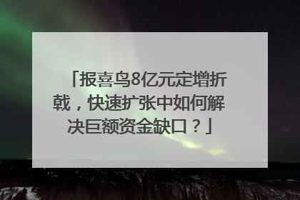 报喜鸟8亿元定增折戟，快速扩张中如何解决巨额资金缺口？
