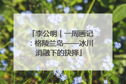 李公明｜一周画记：格陵兰岛——冰川消融下的抉择