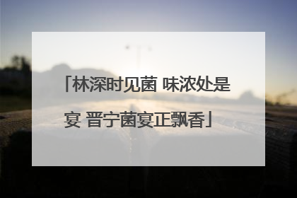 林深时见菌 味浓处是宴 晋宁菌宴正飘香