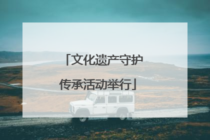 文化遗产守护传承活动举行