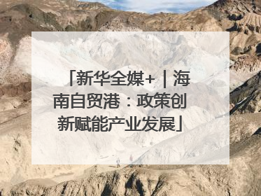 新华全媒+｜海南自贸港：政策创新赋能产业发展