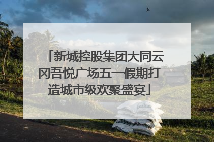 新城控股集团大同云冈吾悦广场五一假期打造城市级欢聚盛宴