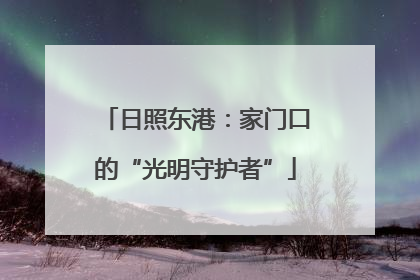 日照东港：家门口的“光明守护者”