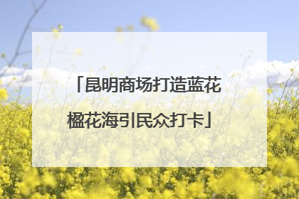 昆明商场打造蓝花楹花海引民众打卡