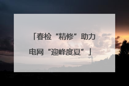 春检“精修”助力电网“迎峰度夏”