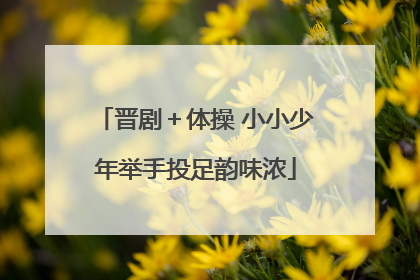 晋剧＋体操 小小少年举手投足韵味浓