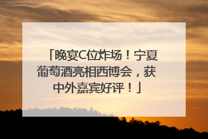 晚宴C位炸场！宁夏葡萄酒亮相西博会，获中外嘉宾好评！