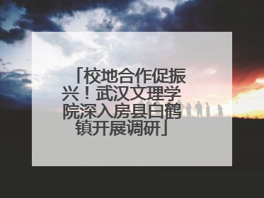 校地合作促振兴！武汉文理学院深入房县白鹤镇开展调研
