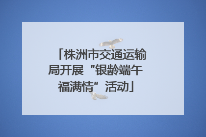 株洲市交通运输局开展“银龄端午福满情”活动