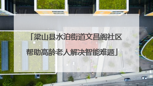 梁山县水泊街道文昌阁社区帮助高龄老人解决智能难题