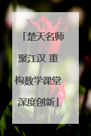 楚天名师聚江汉 重构数学课堂深度创新