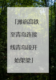 潍宿高铁至青岛连接线青岛段开始架梁