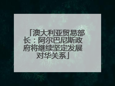 澳大利亚贸易部长：阿尔巴尼斯政府将继续坚定发展对华关系
