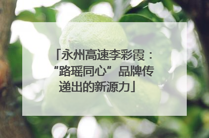 永州高速李彩霞：“路瑶同心”品牌传递出的新源力