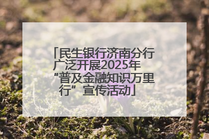 民生银行济南分行广泛开展2025年“普及金融知识万里行”宣传活动