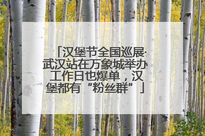 汉堡节全国巡展·武汉站在万象城举办 工作日也爆单，汉堡都有“粉丝群”