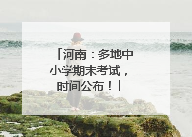 河南：多地中小学期末考试，时间公布！